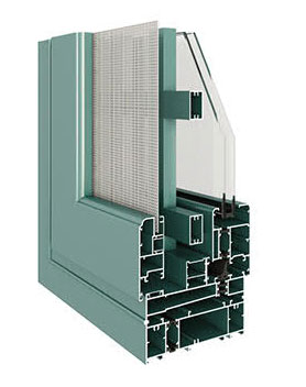 130H系列隔熱窗紗一體窗(內(nèi)開內(nèi)倒)